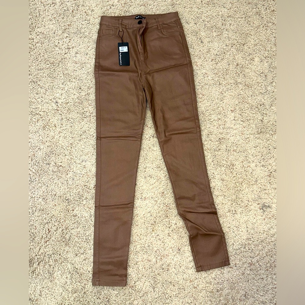 Brown Leather Pants
